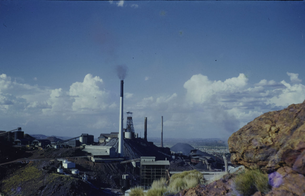 New stack for the copper smelter, Mount Isa, 1954 to 1955