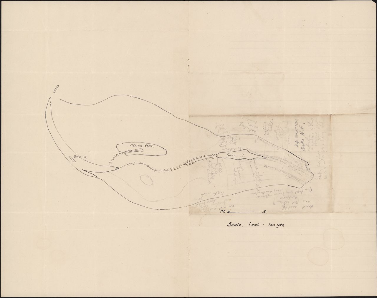 Geological map of [Bird and Goat Islands, Moreton Bay, Queensland, 1938?]